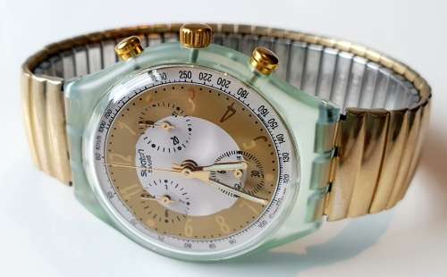 VINTAGE SWATCH CHRONO - STUNNING 1992 - HIGHLY COLLECTIBLE - BRAND NEW IN BOX